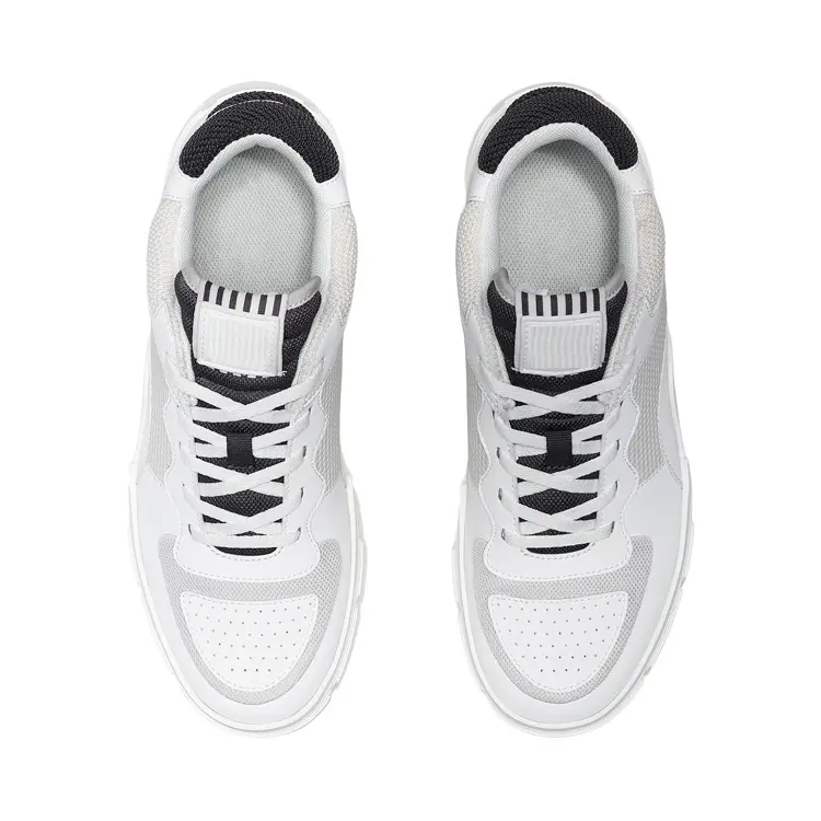 Custom Brand Outdoor Walking Low Upper Breathable White Sports Shoes Sneakers Men