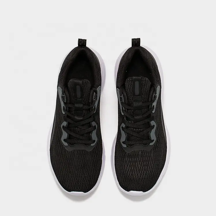 China Custom Brand Lace-up Knit Breathable Lightweight Comfortable Running Shoes Men