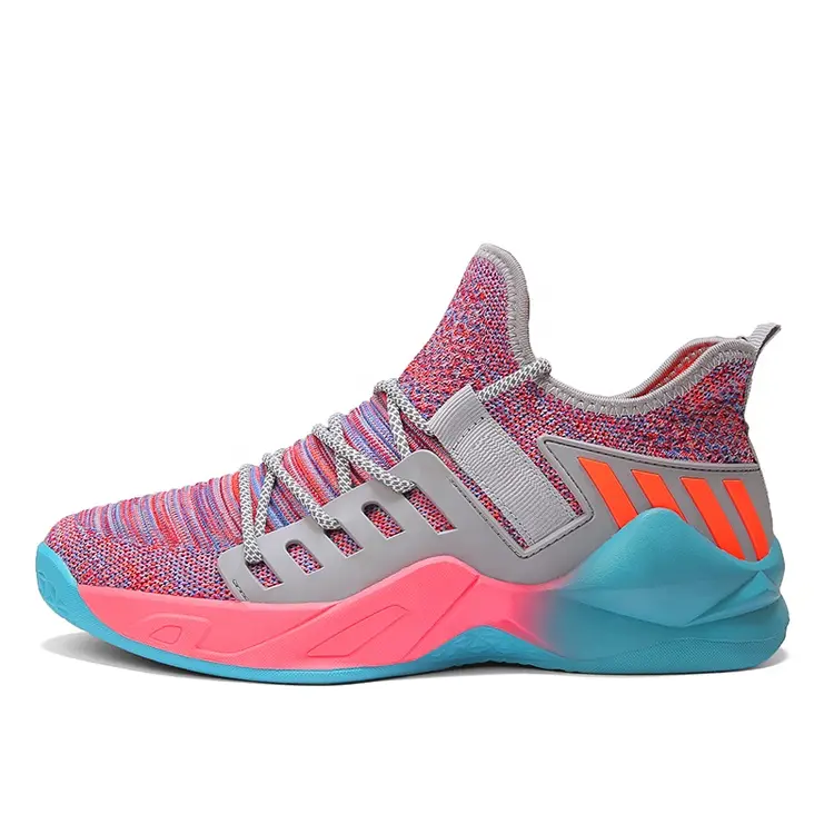 New Designer Hot Sale OEM Basketball Shoes Box EVA MD Rubber Top Level Top Grade Knit Custom Shoes Men Casual Sneaker