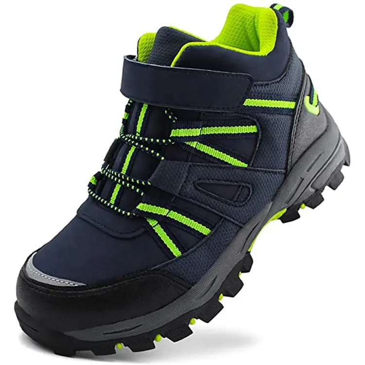 China Brand Customized Outdoor Anti-slip Waterproof Safety Children Adults Hiking Shoes